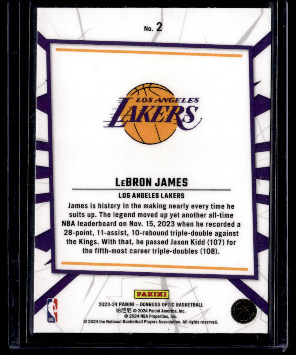 2023-24 Donruss Optic #2 LeBron James My House  Krazy King Collectibles LLC   