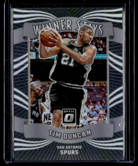 2023-24 Donruss Optic #5 Tim Duncan Winner Stays Holo  Krazy King Collectibles LLC   