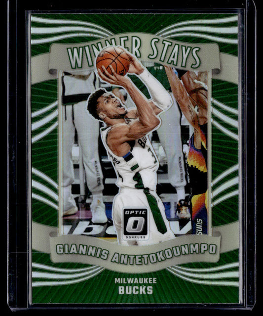 2023-24 Donruss Optic #1 Giannis Antetokounmpo Winner Stays Holo  Krazy King Collectibles LLC   