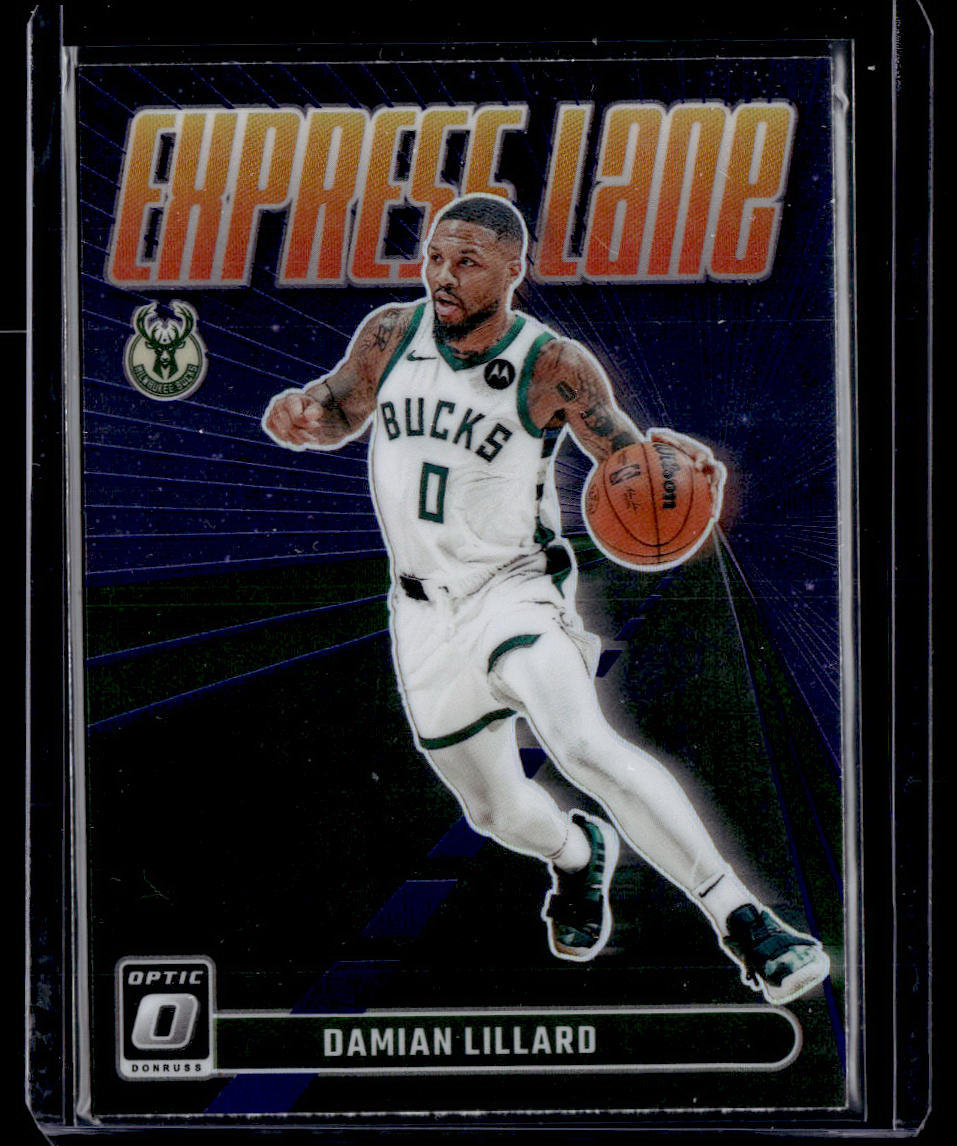 2023-24 Donruss Optic #5 Damian Lillard Express Lane Purple  Krazy King Collectibles LLC   