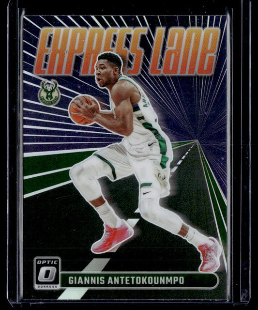 2023-24 Donruss Optic #23 Giannis Antetokounmpo Express Lane Holo  Krazy King Collectibles LLC   