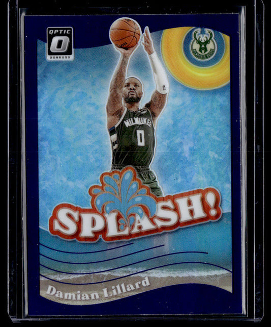 2023-24 Donruss Optic #4 Damian Lillard Splash Purple  Krazy King Collectibles LLC   