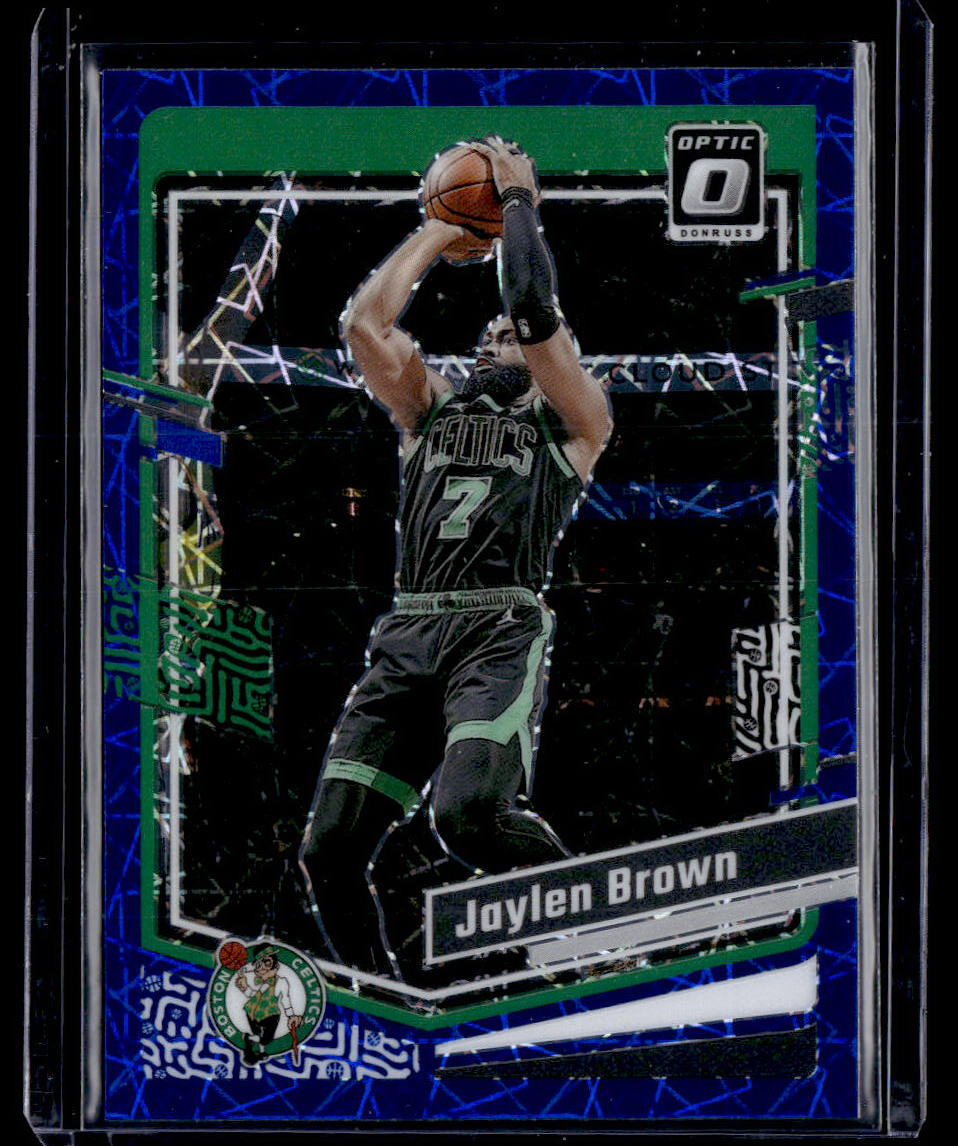 2023-24 Donruss Optic #113 Jaylen Brown Blue Velocity  Krazy King Collectibles LLC   