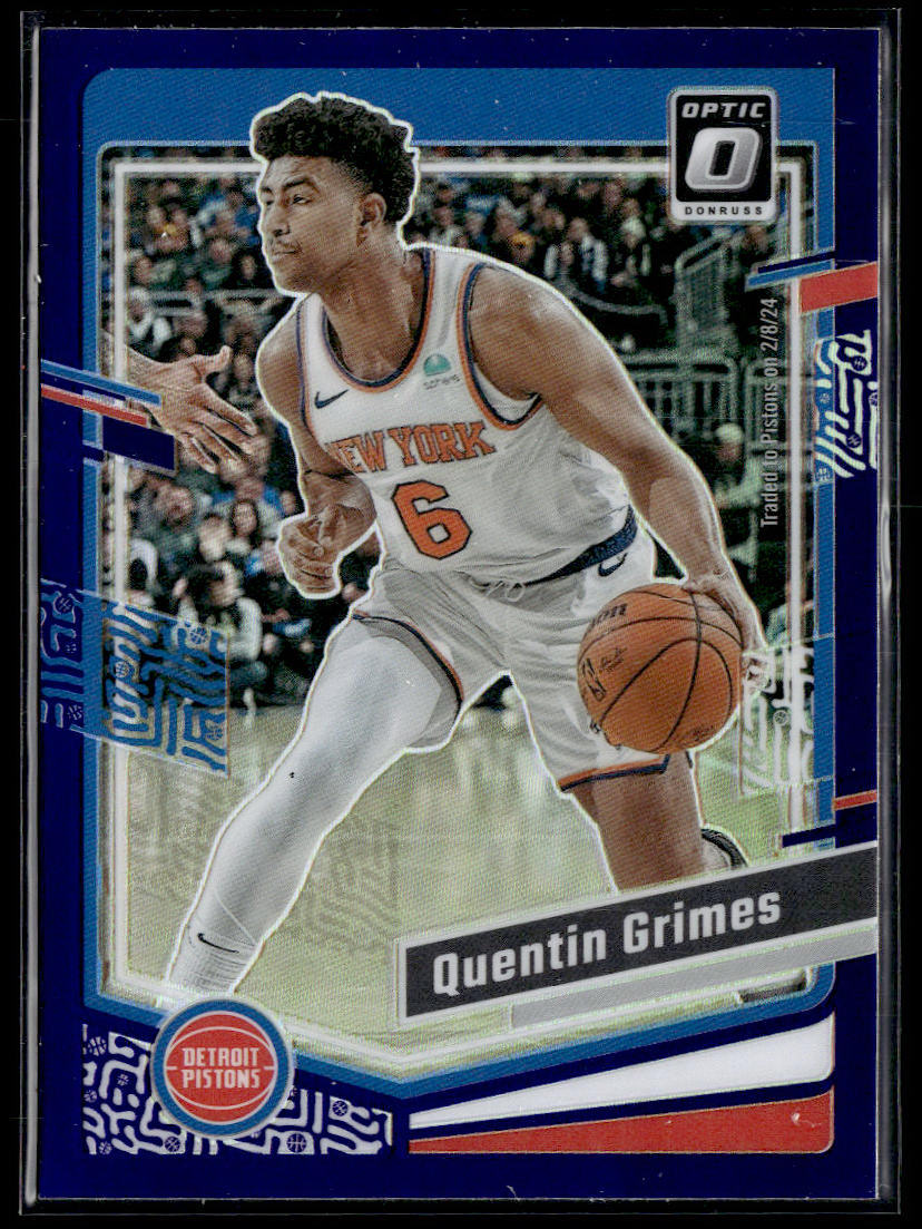 2023-24 Donruss Optic #46 Quentin Grimes Purple  Krazy King Collectibles LLC   