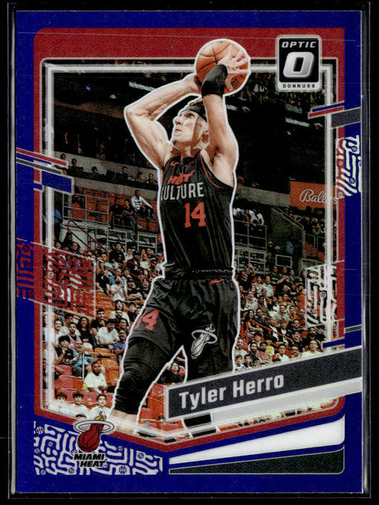 2023-24 Donruss Optic #180 Tyler Herro Purple  Krazy King Collectibles LLC   