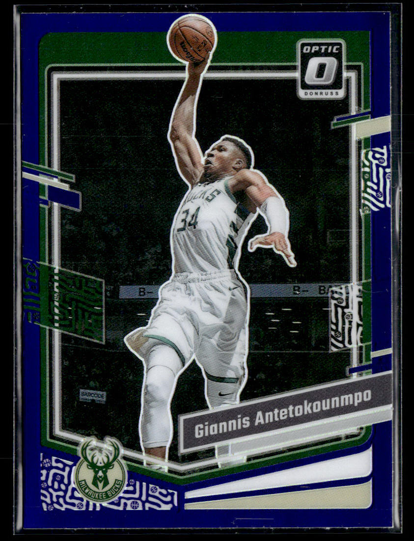 2023-24 Donruss Optic #53 Giannis Antetokounmpo Purple  Krazy King Collectibles LLC   