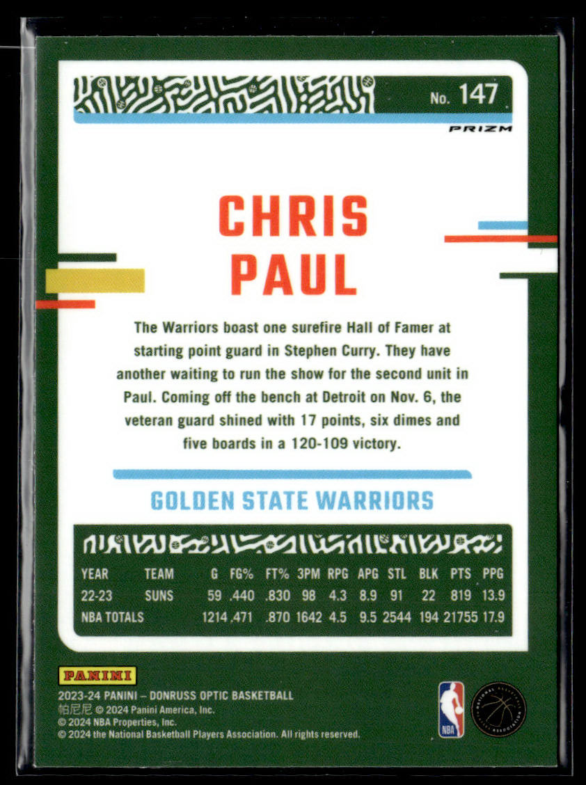 2023-24 Donruss Optic #147 Chris Paul Holo  Krazy King Collectibles LLC   