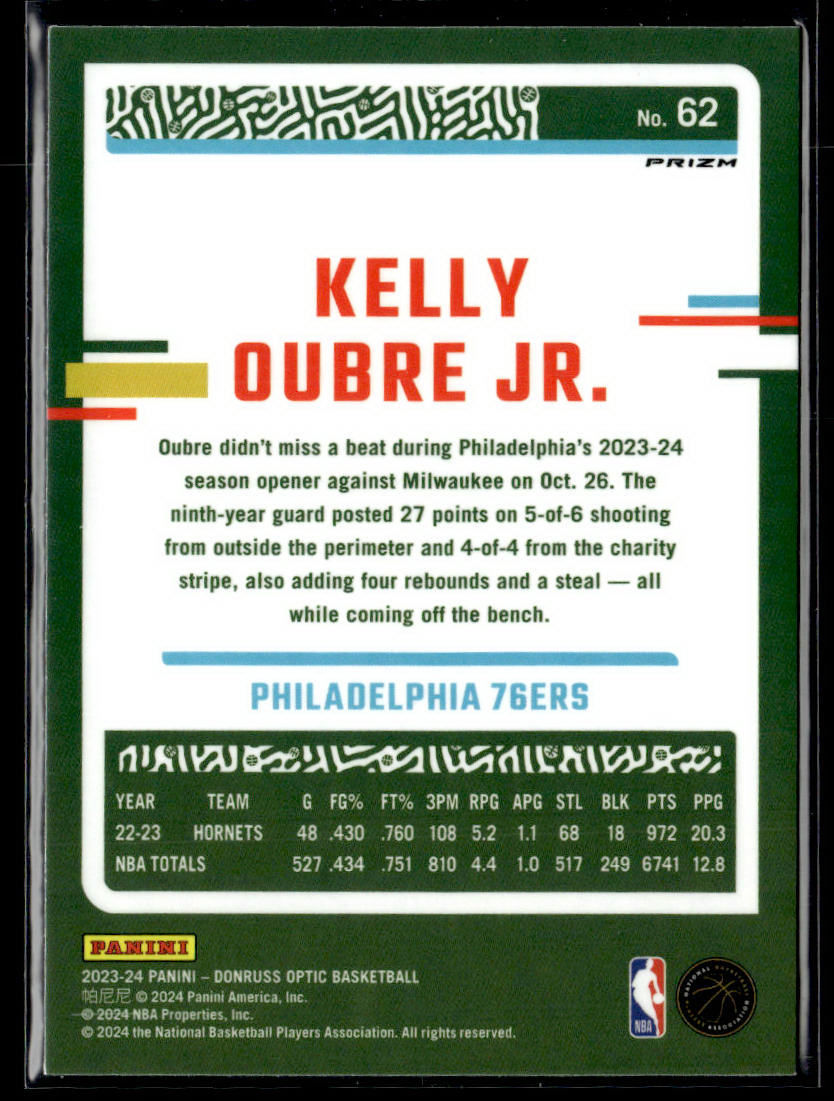 2023-24 Donruss Optic #62 Kelly Oubre Jr. Holo  Krazy King Collectibles LLC   