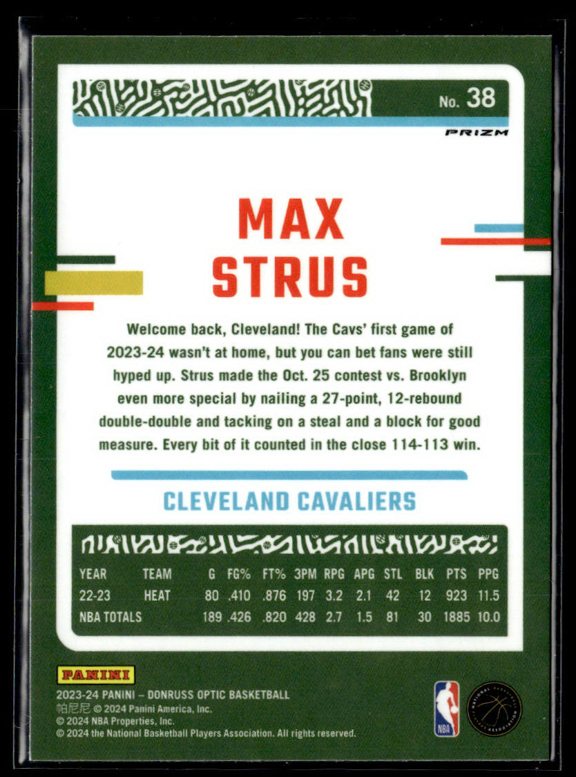 2023-24 Donruss Optic #38 Max Strus Holo  Krazy King Collectibles LLC   