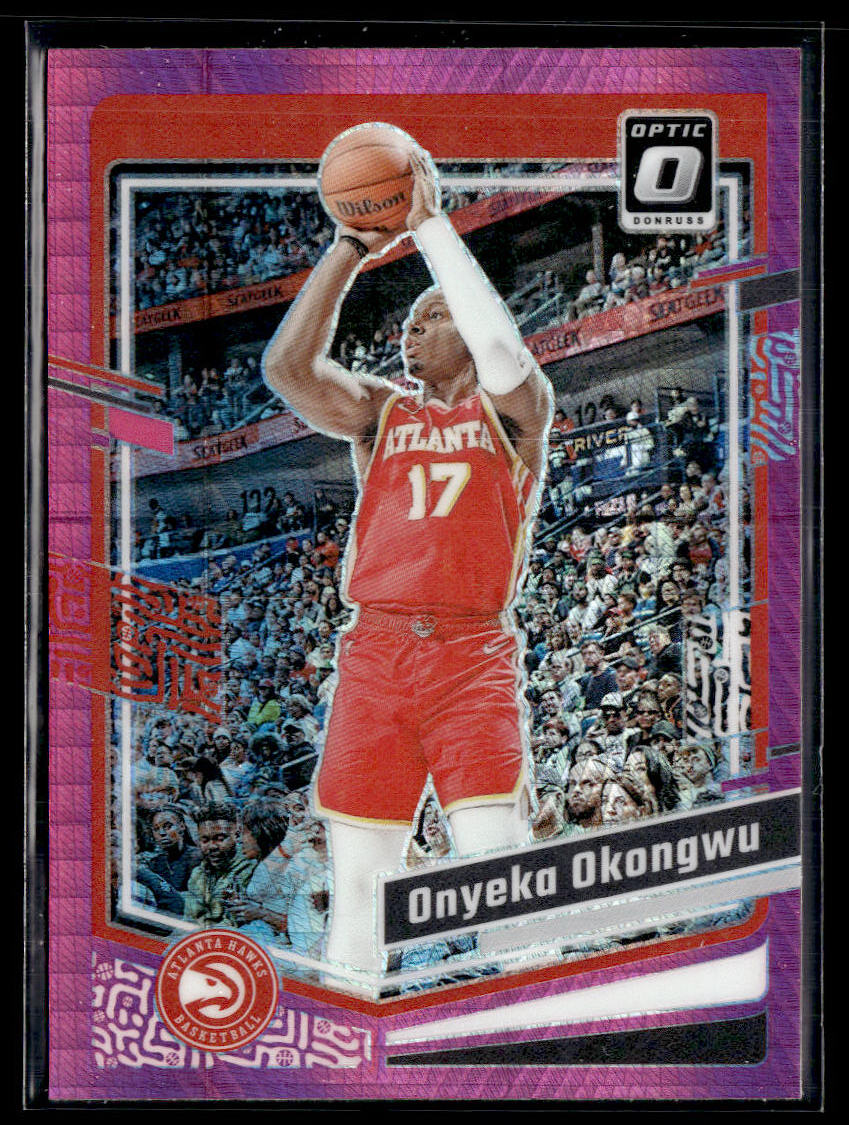 2023-24 Donruss Optic #163 Onyeka Okongwu Hyper Pink  Krazy King Collectibles LLC   