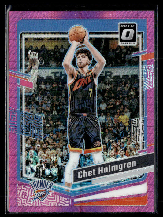 2023-24 Donruss Optic #114 Chet Holmgren Hyper Pink  Krazy King Collectibles LLC   