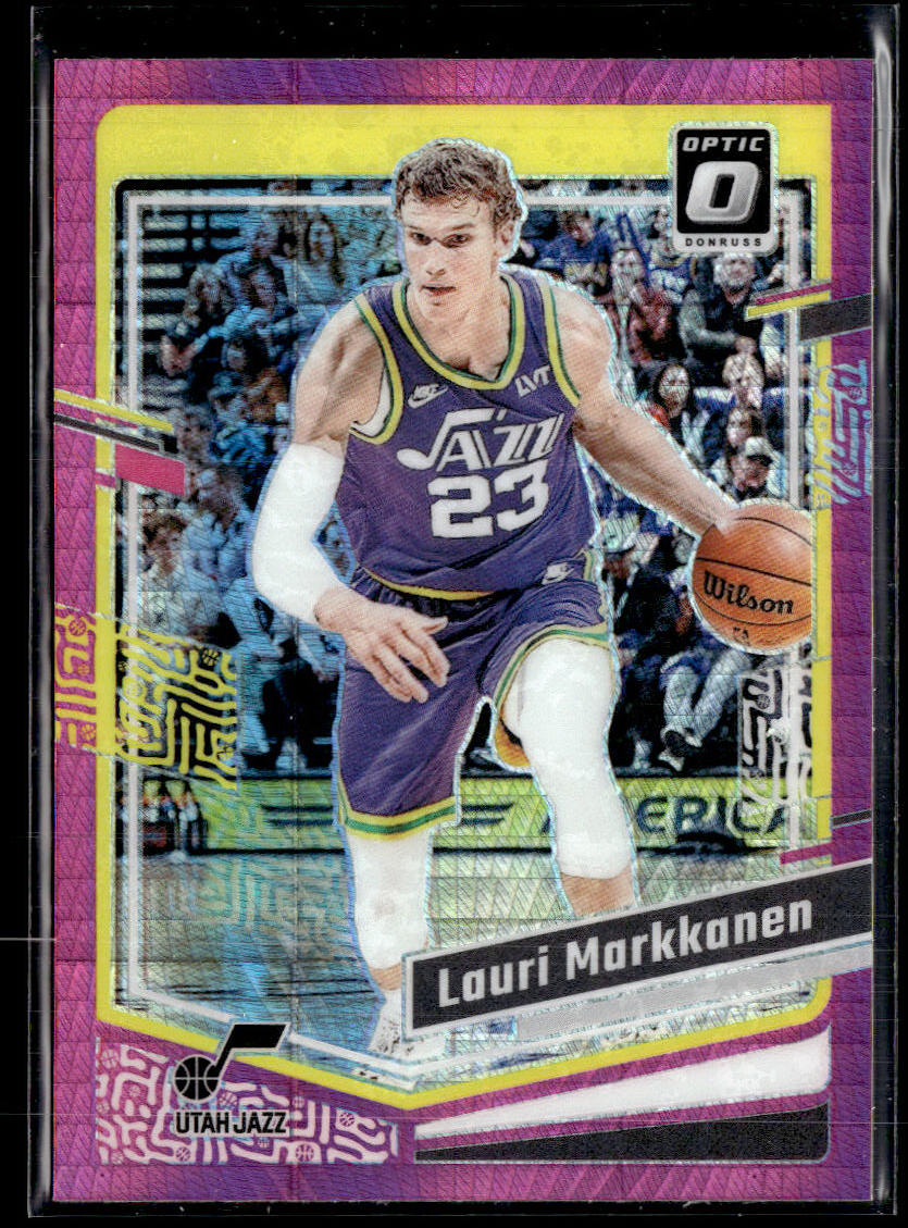 2023-24 Donruss Optic #128 Lauri Markkanen Hyper Pink  Krazy King Collectibles LLC   