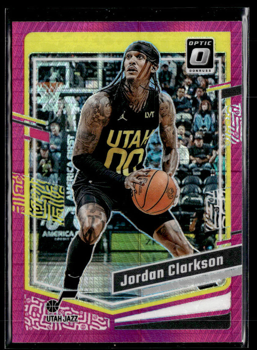 2023-24 Donruss Optic #30 Jordan Clarkson Hyper Pink  Krazy King Collectibles LLC   