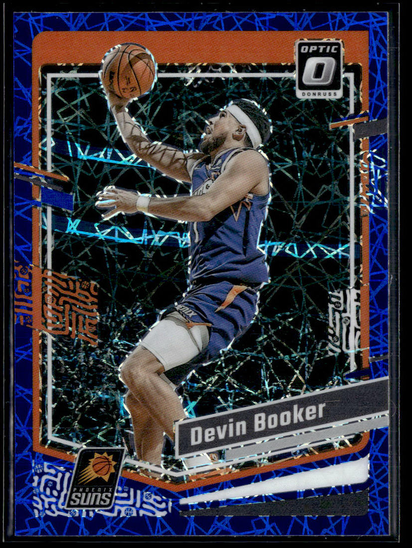 2023-24 Donruss Optic #44 Devin Booker Blue Velocity  Krazy King Collectibles LLC   