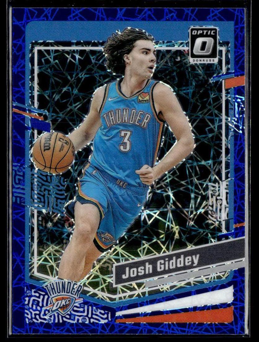 2023-24 Donruss Optic #33 Josh Giddey Blue Velocity  Krazy King Collectibles LLC   