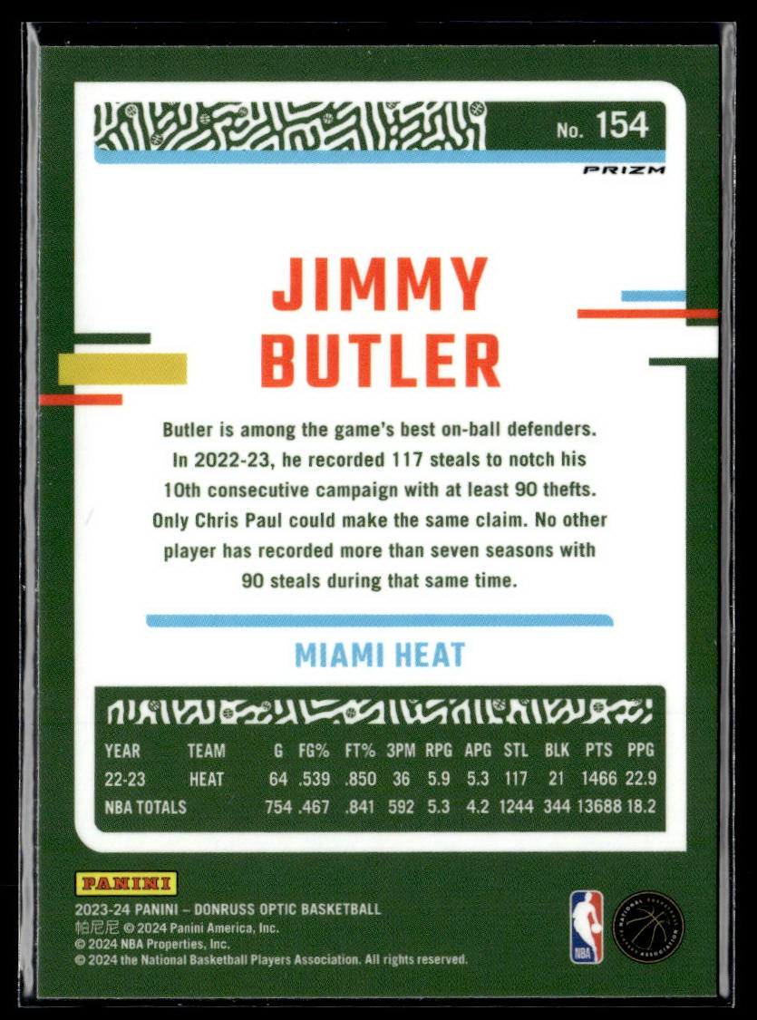 2023-24 Donruss Optic #154 Jimmy Butler Blue Velocity  Krazy King Collectibles LLC   