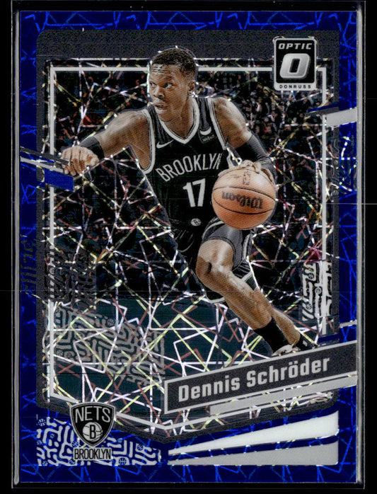 2023-24 Donruss Optic #106 Dennis Schroder Blue Velocity  Krazy King Collectibles LLC   