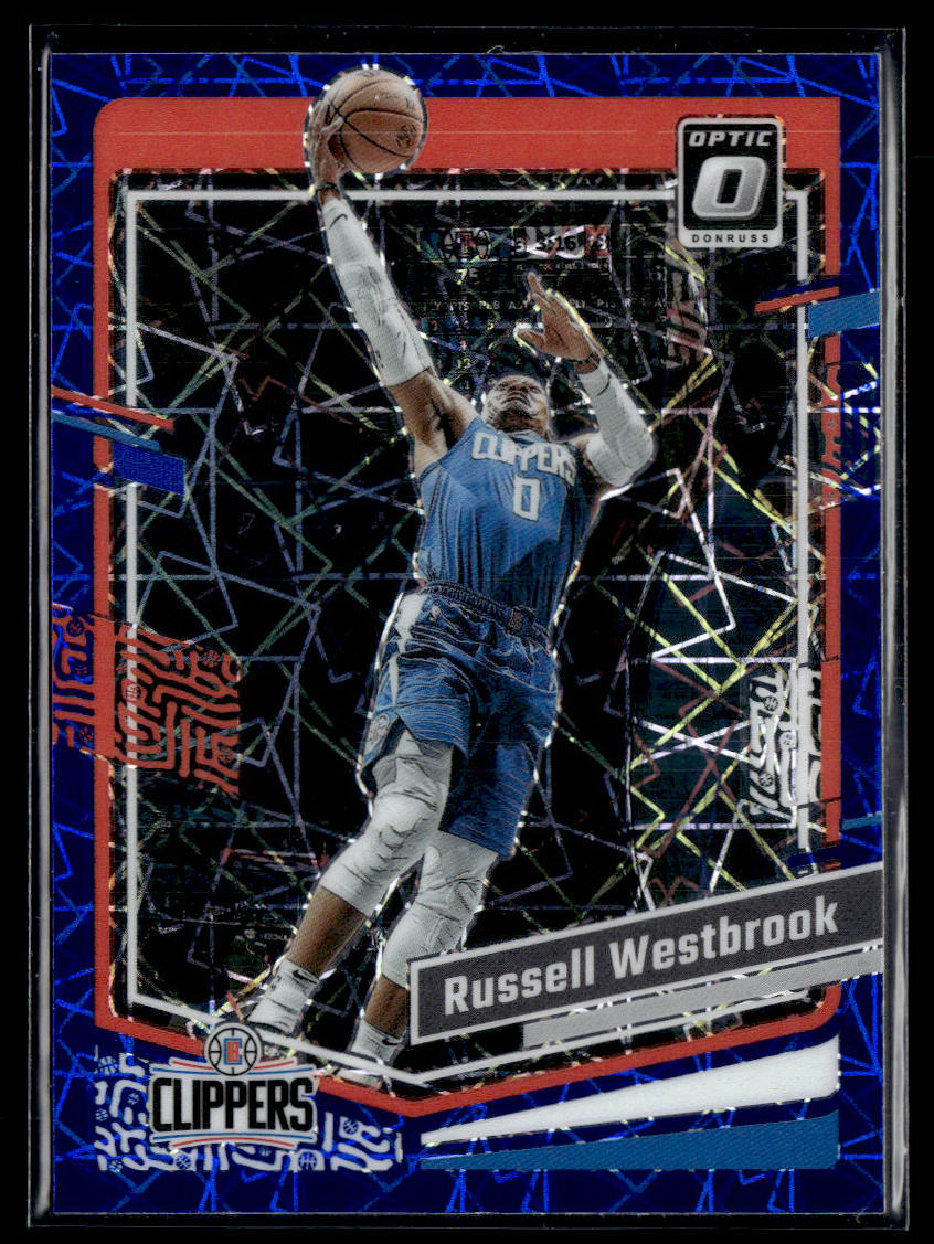 2023-24 Donruss Optic #81 Russell Westbrook Blue Velocity  Krazy King Collectibles LLC   