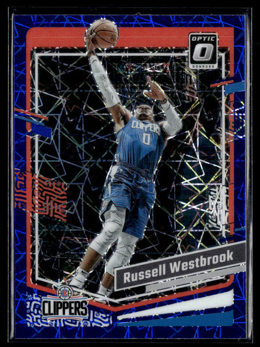 2023-24 Donruss Optic #81 Russell Westbrook Blue Velocity  Krazy King Collectibles LLC   