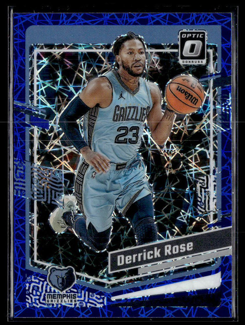 2023-24 Donruss Optic #34 Derrick Rose Blue Velocity  Krazy King Collectibles LLC   