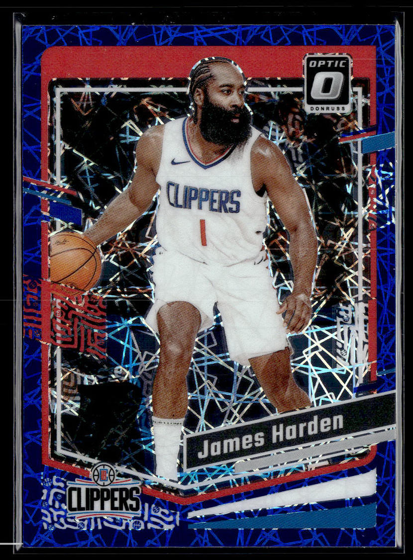 2023-24 Donruss Optic #174 James Harden Blue Velocity  Krazy King Collectibles LLC   