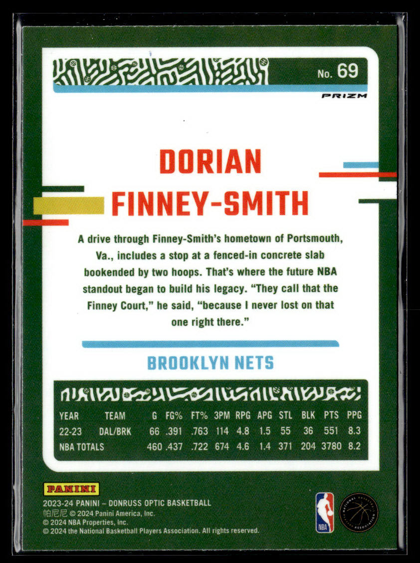 2023-24 Donruss Optic #69 Dorian Finney-Smith Blue Velocity  Krazy King Collectibles LLC   