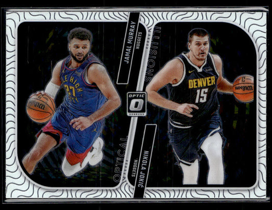 2023-24 Donruss Optic #3 Jamal Murray / Nikola Jokic Optical Illusions  Krazy King Collectibles LLC   