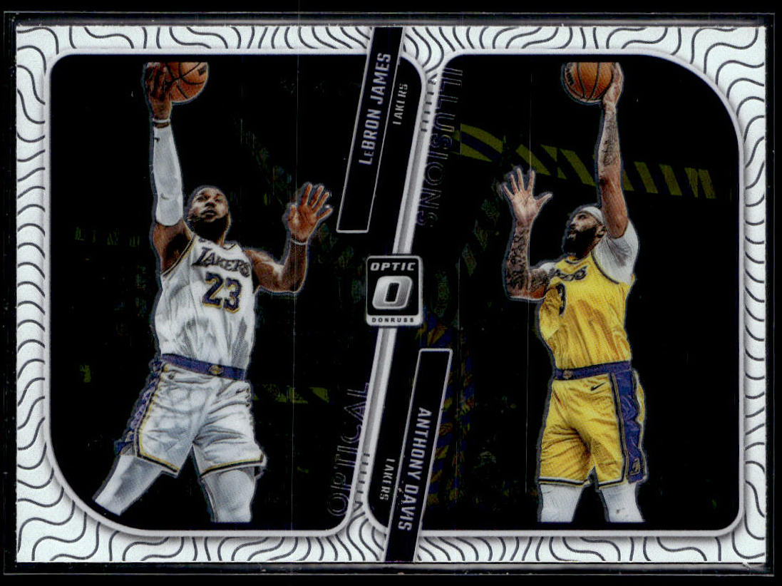 2023-24 Donruss Optic #1 Anthony Davis / LeBron James Optical Illusions  Krazy King Collectibles LLC   