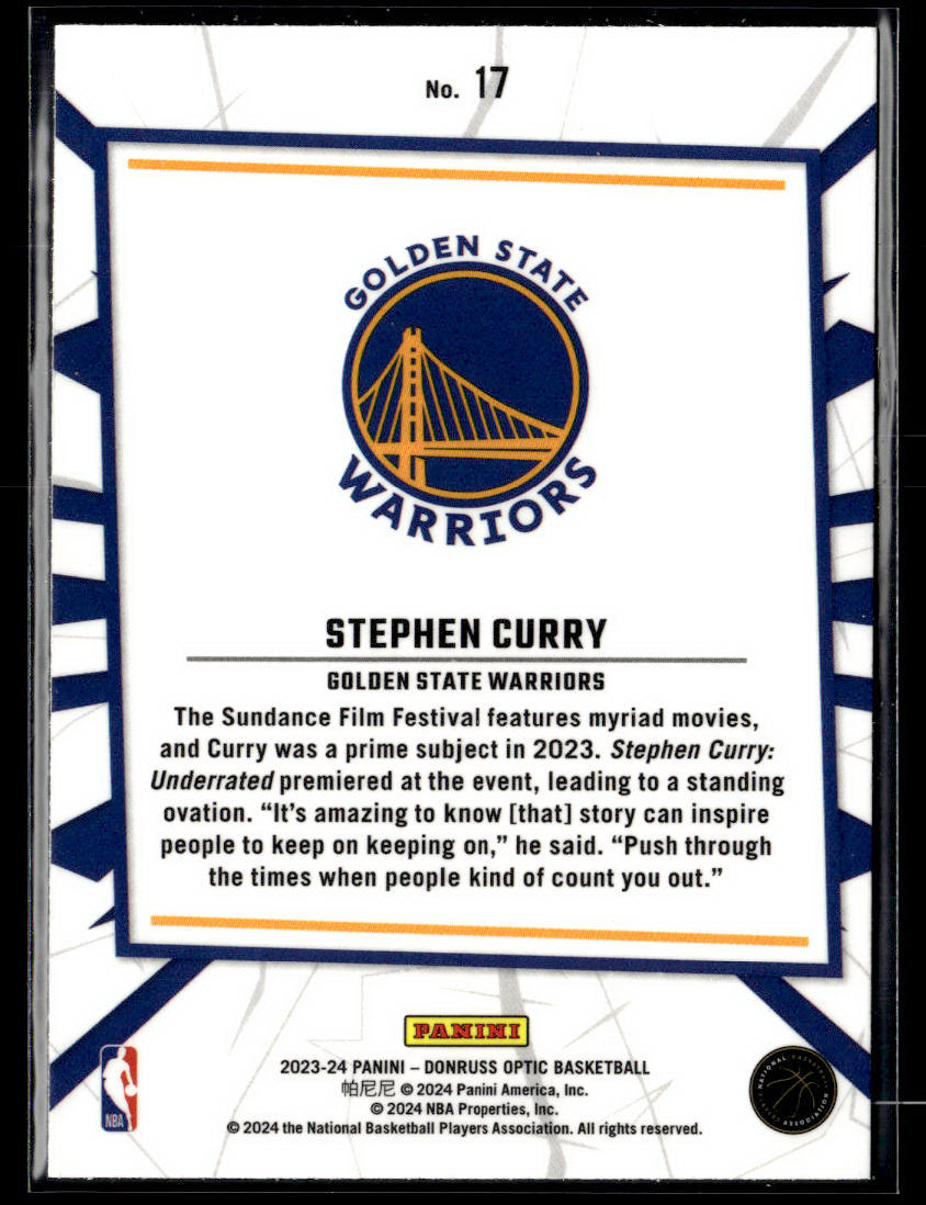 2023-24 Donruss Optic #17 Stephen Curry My House  Krazy King Collectibles LLC   