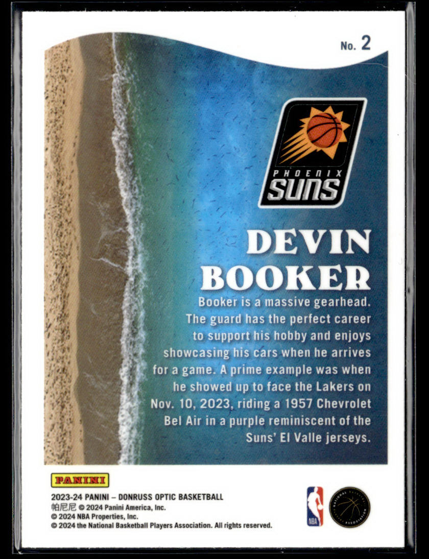 2023-24 Donruss Optic #2 Devin Booker Splash  Krazy King Collectibles LLC   