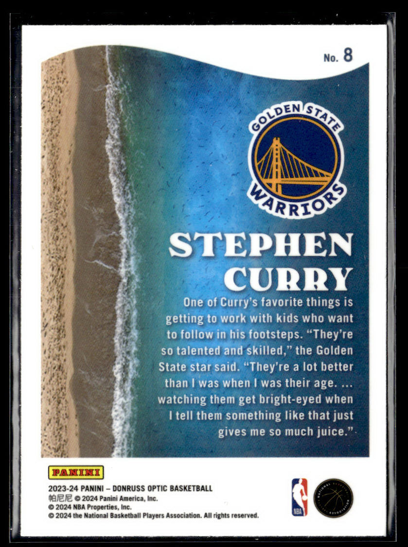 2023-24 Donruss Optic #8 Stephen Curry Splash  Krazy King Collectibles LLC   