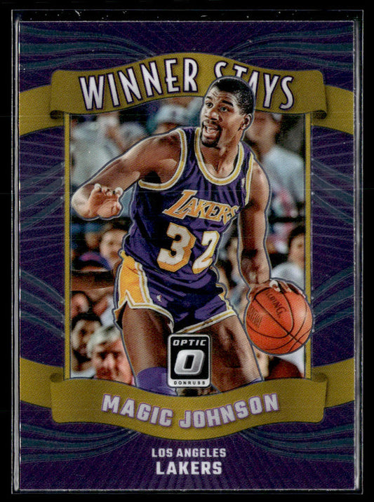 2023-24 Donruss Optic #11 Magic Johnson Winner Stays  Krazy King Collectibles LLC   