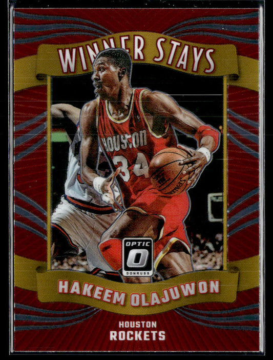 2023-24 Donruss Optic #12 Hakeem Olajuwon Winner Stays  Krazy King Collectibles LLC   