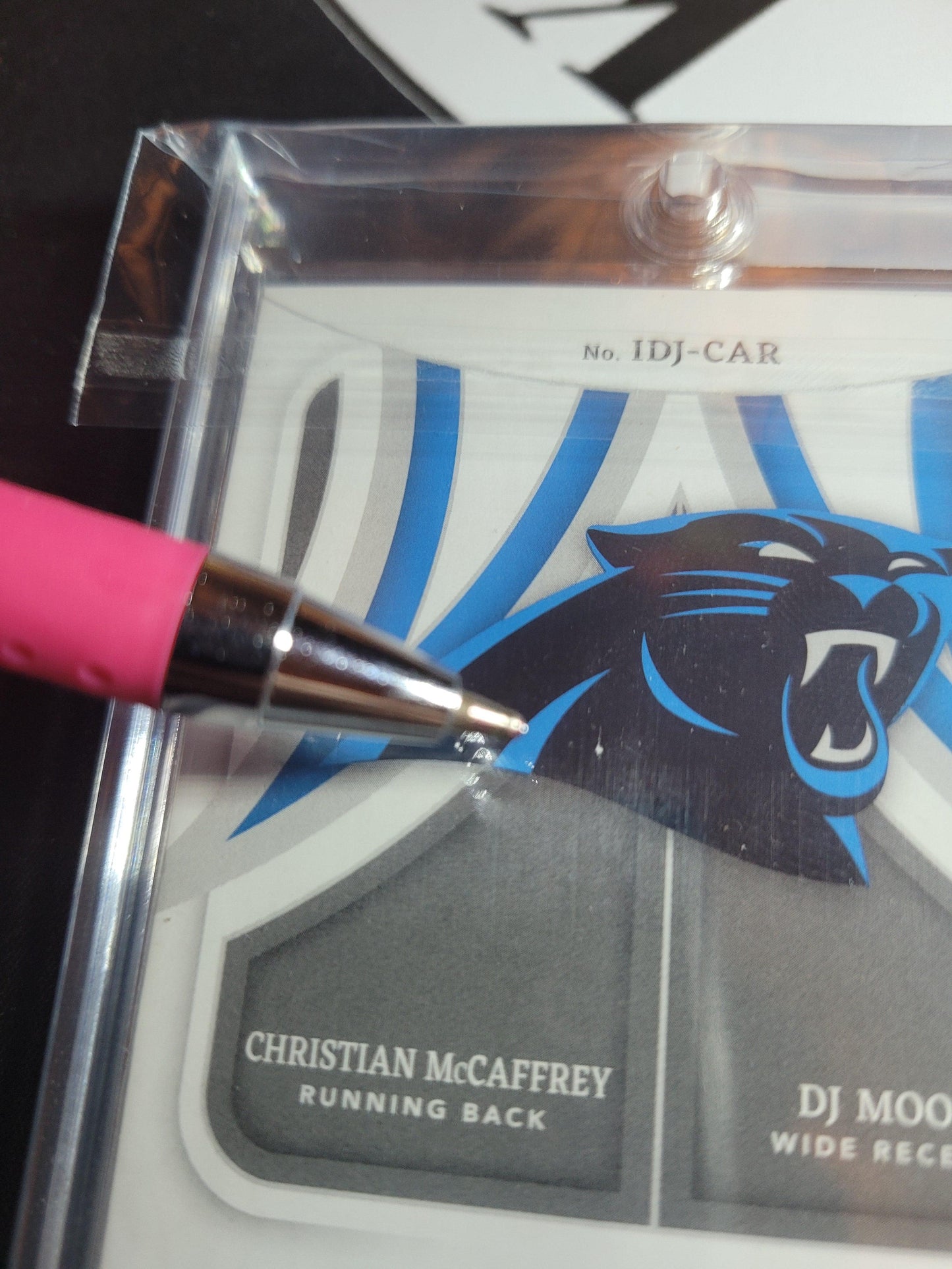 2022 Immaculate Christian McCaffrey / DJ Moore Laundry Tag 5/5  Krazy King Collectibles LLC   