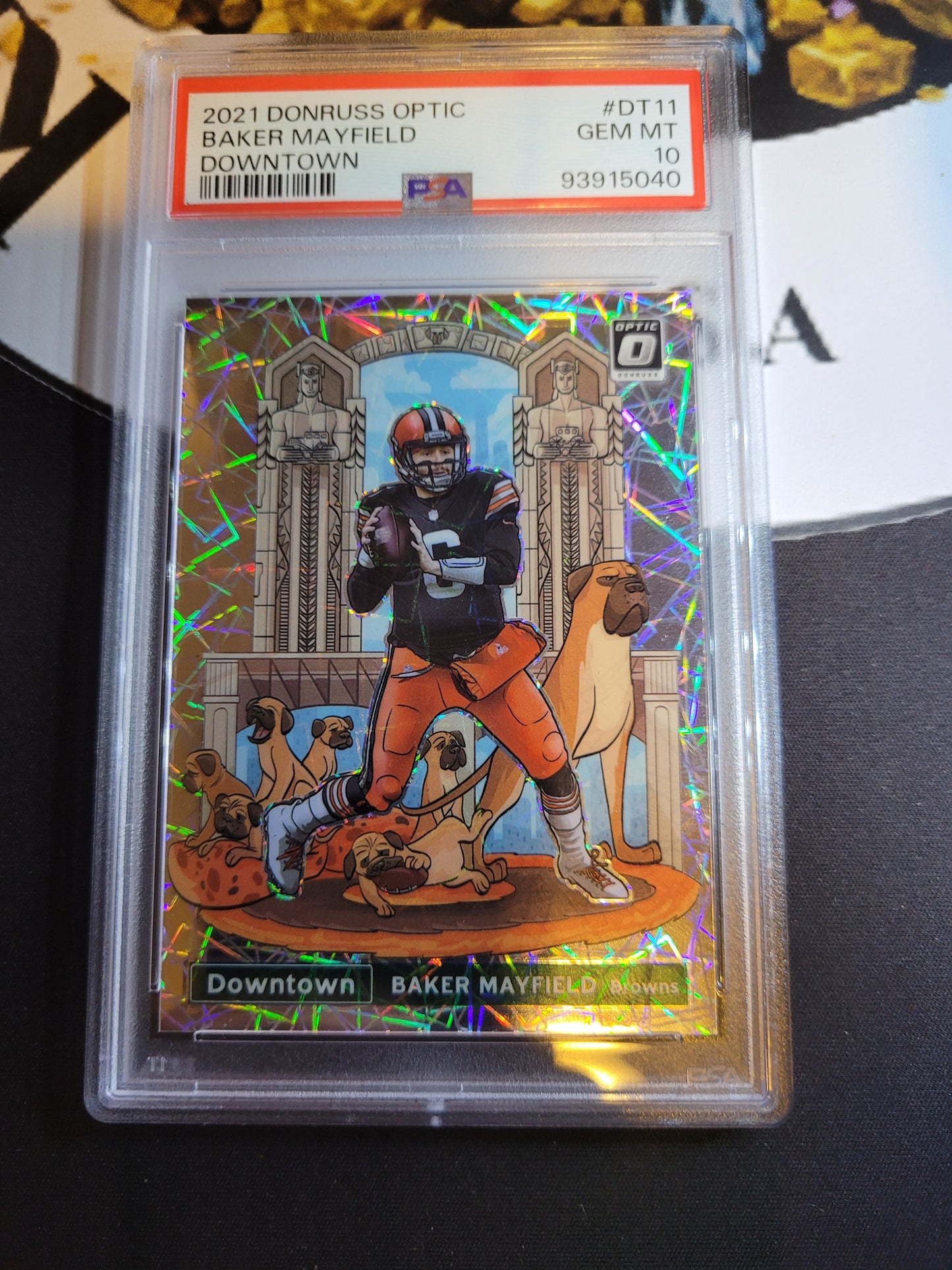 2021 Optic Baker Mayfield Downtown! PSA 10  Krazy King Collectibles LLC   